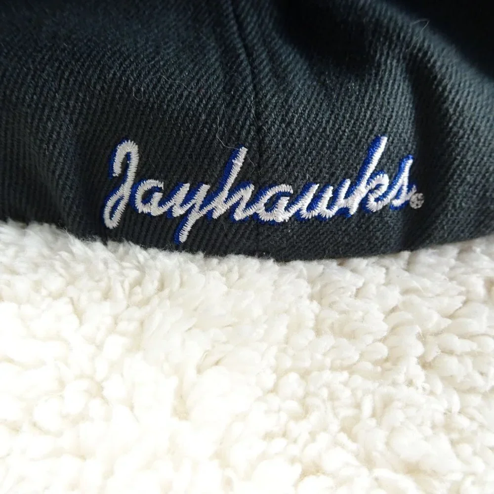 NCAA Kansas University Jayhawks Gray Baseball Hat Cap